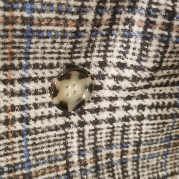 💕LOVE TOKEN💕 Eddie Faux Fur Reversible Hooded Coat ~ Plaid Print Small S NWT - Picture 8 of 16